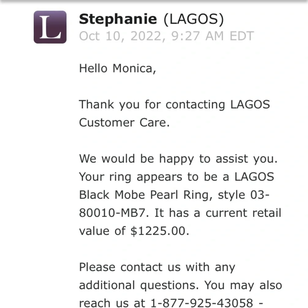 LAGOS SS and 18K gold caviar black mobe ring